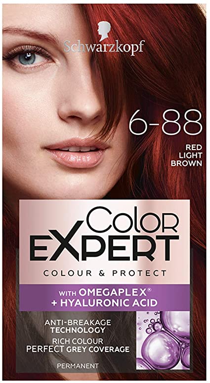 Schwarzkopf Color Expert Permanent Red Hair Dye: 6-88 Intense Red