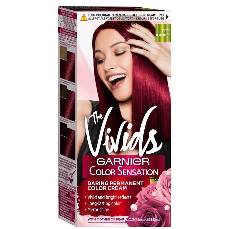 Garnier Color Sensation The Vivids Red Permanent Hair Dye: 4.62 Fiery Burgundy